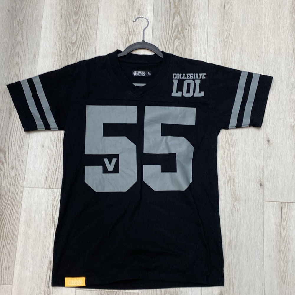 League of Legends Official Black and Yellow Collegiate Jersey Shirt